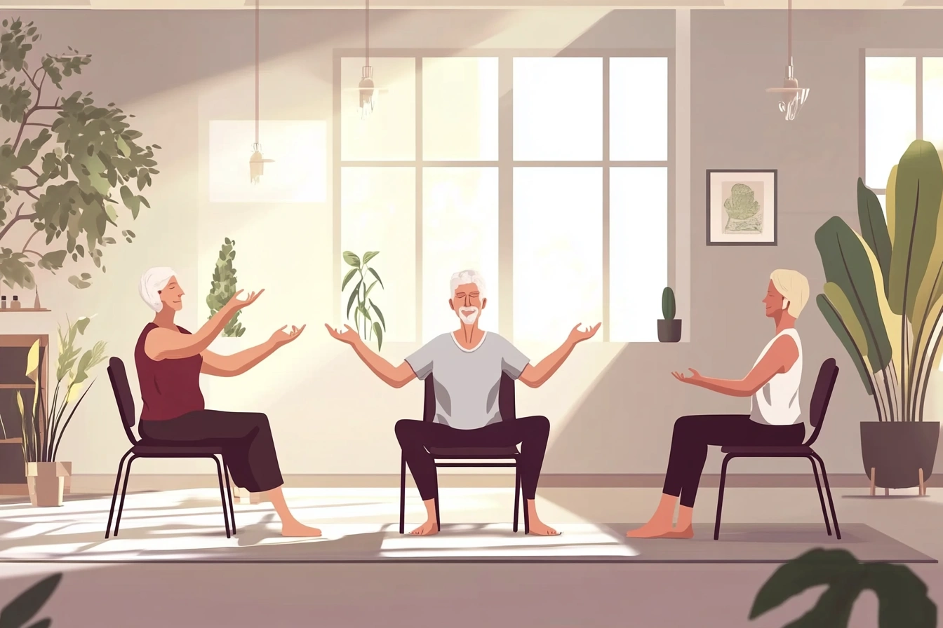 Йога стільця для покращення мобільності